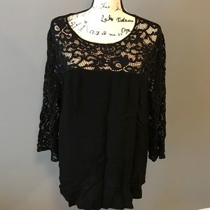 NWT Lace Detail Top