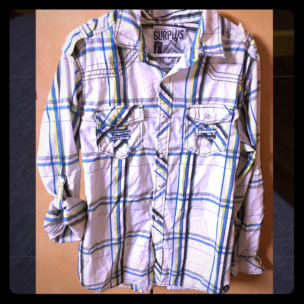 Mens Surplus long sleeve button down