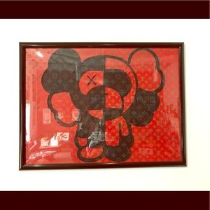 18x24 Louis Vuitton Baby Milo Bape artwork framed
