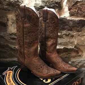 NIB Dan Post Mad Cat Tan cowboy boots 8M