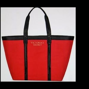New Victoria’s Secret red with black trim tote