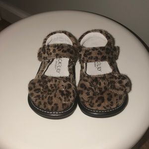 NWOT Jack & Lily leopard print baby maryjanes
