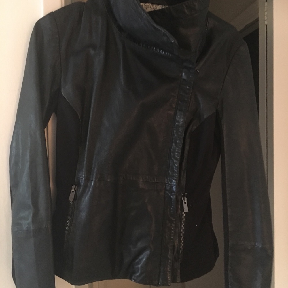 Bod &christensen womens leather jacket xs