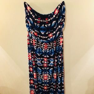 Multicolor Printed Maxi Dress