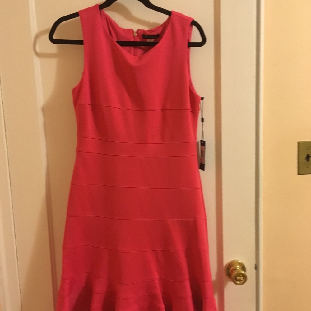Tommy Hilfiger pink fit and flare dress