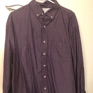 Purple long sleeve men’s button down