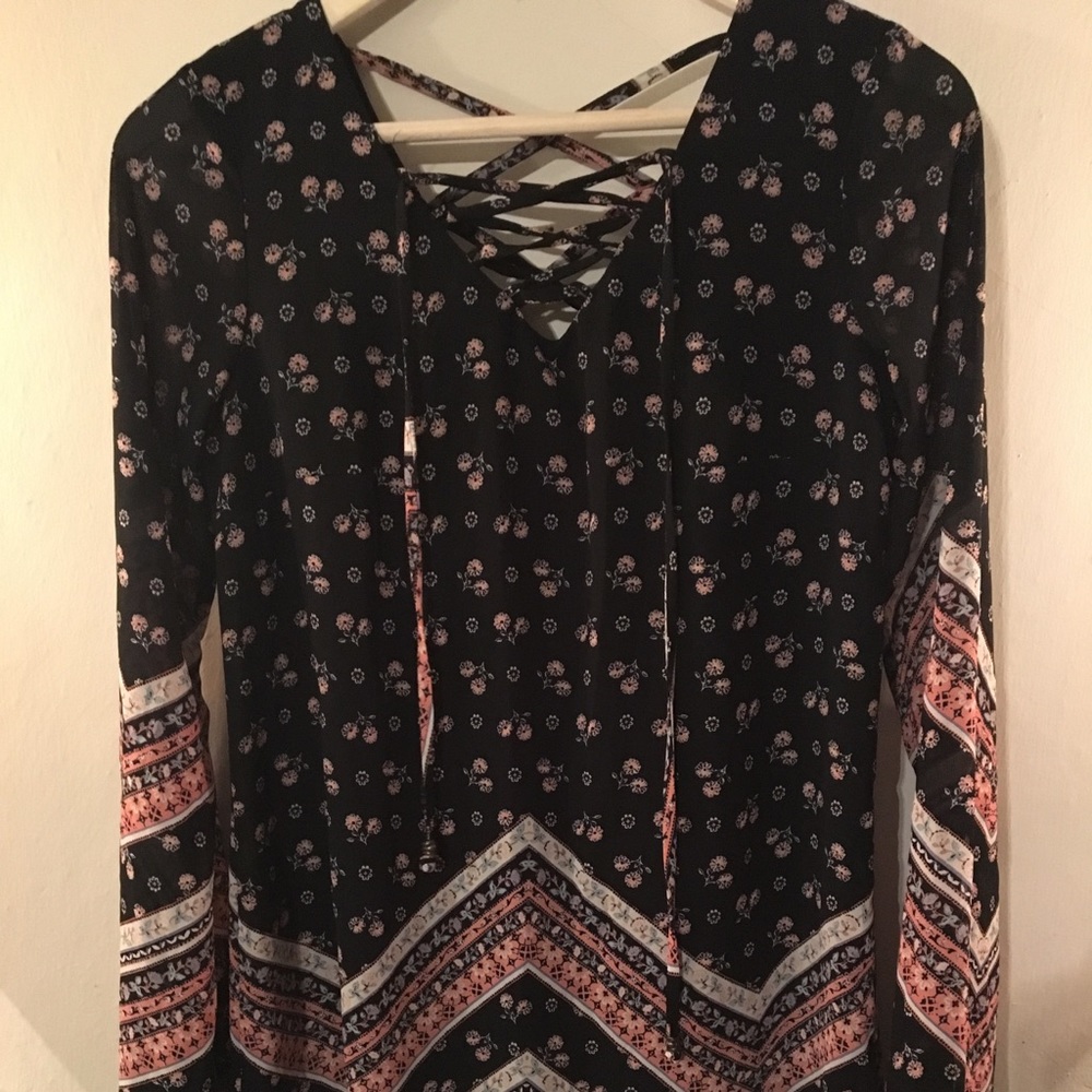 Women’s Xhilaration Long Sleeve Boho Dress
