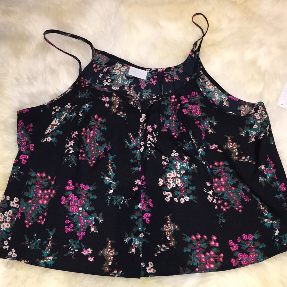 NORDSTROM Abound Floral Crop Top Tank