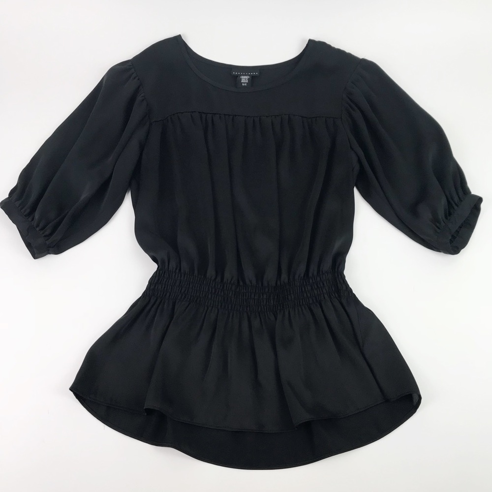 Apostrophe Silky Black Blouse S/M