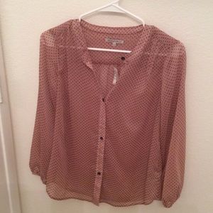 Madewell blush pink blouse