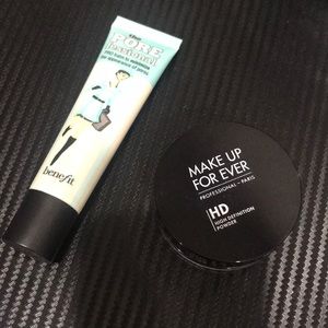 Makeup Primer & Powder (Benefit & Makeup Forever)