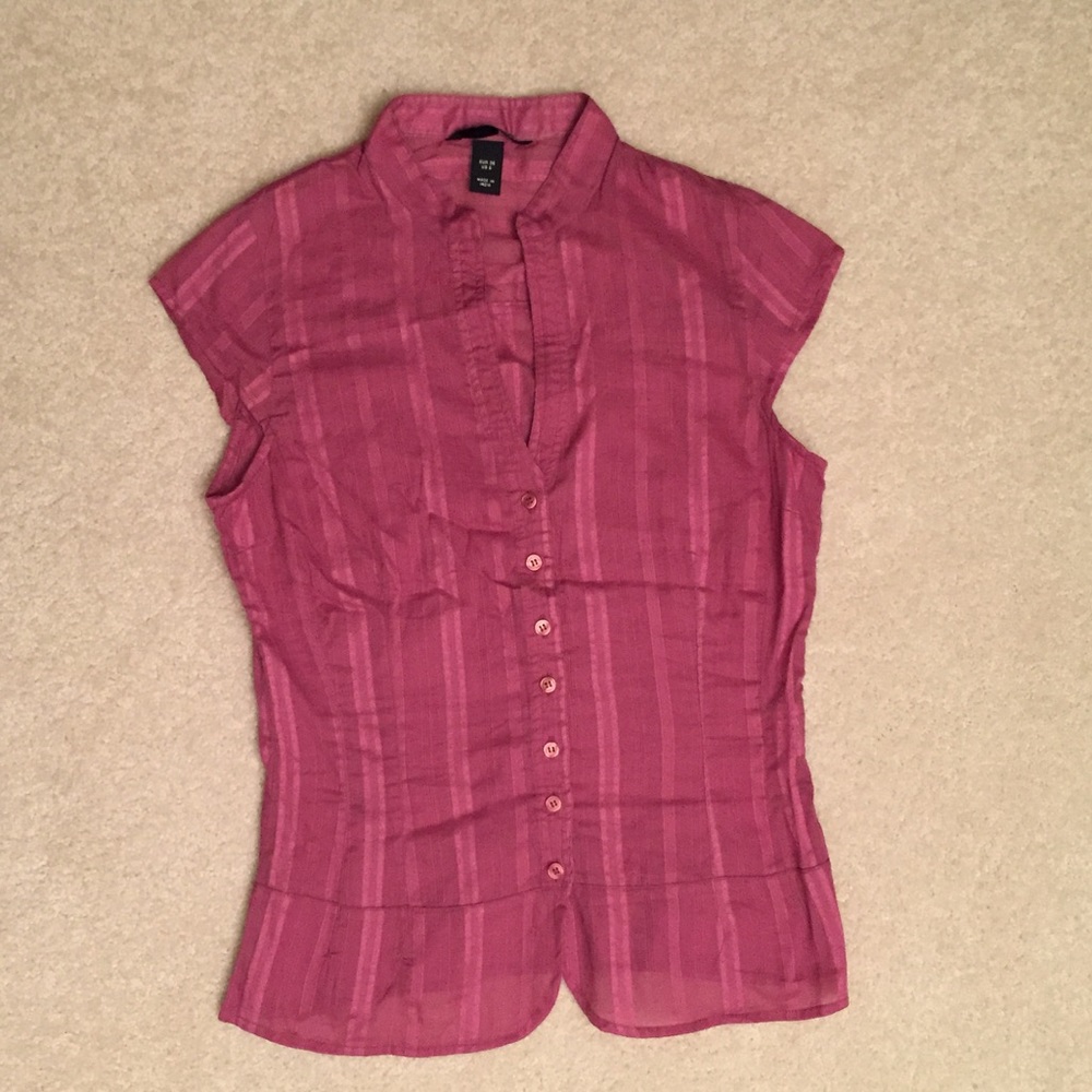 H&M button down tee tank