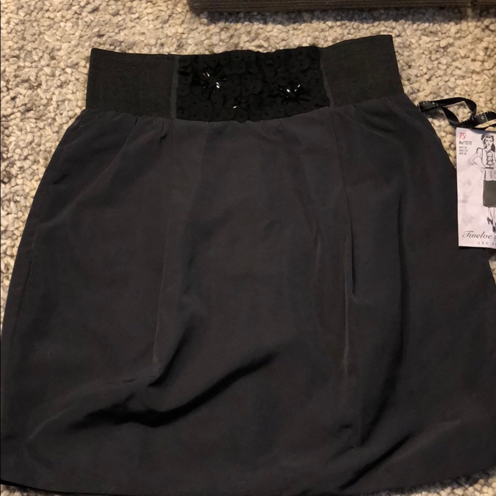 Twelve by twelve Los Angeles navy skirt