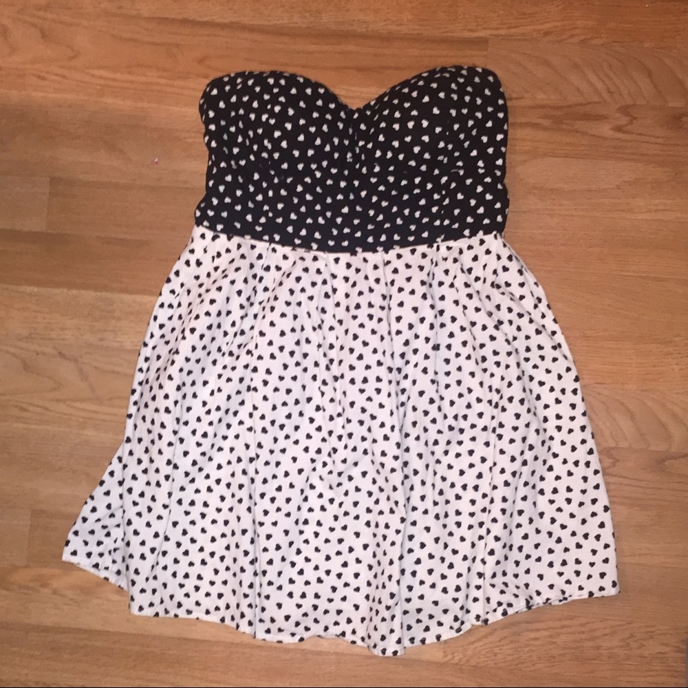 Derek Heart Strapless Dress