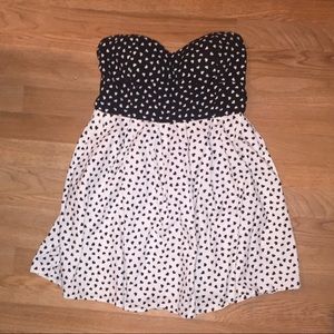 Derek Heart Strapless Dress