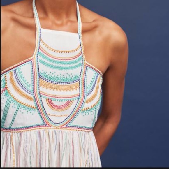 Anthropologie Tops - Anthropologie Floreat Itzel Halter Top size 12