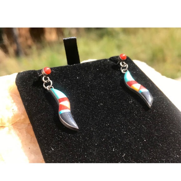 Authentic Handmade Native American Earrings - Picture 3 of 5