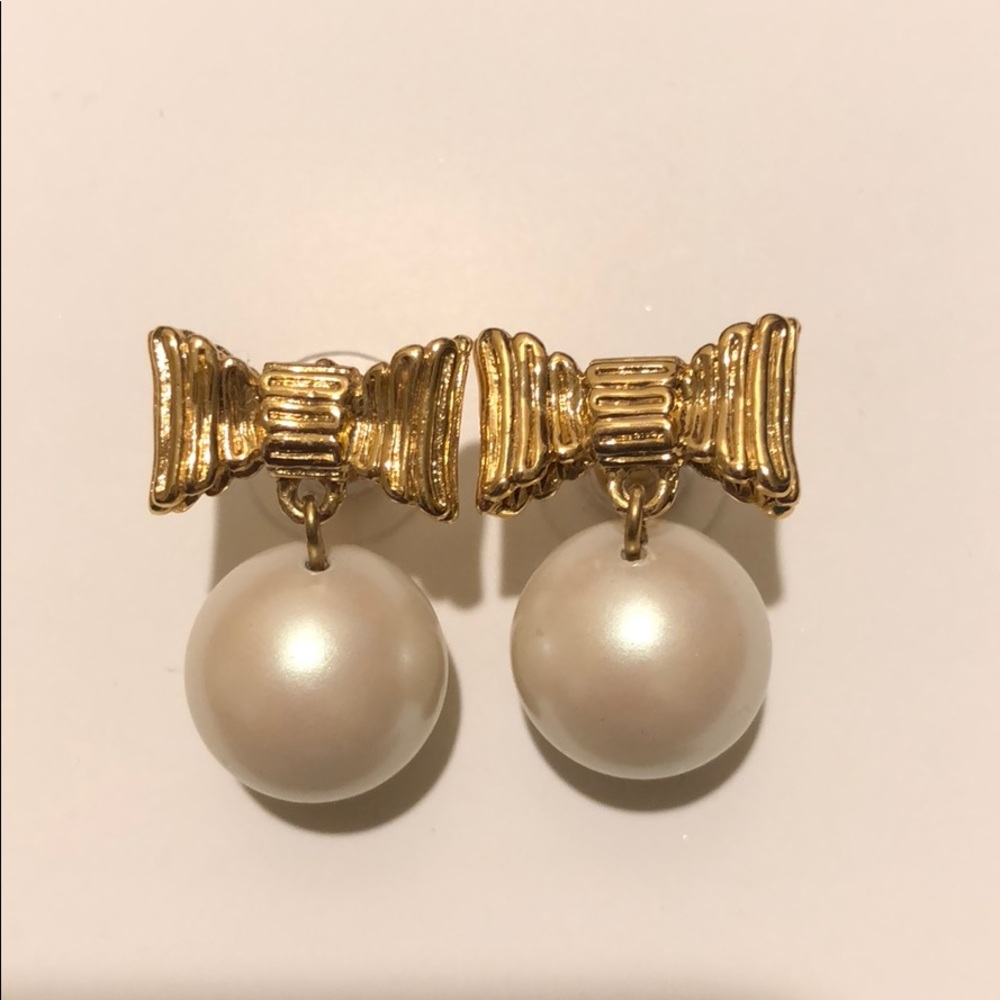 Kate Spade Bow Pearl Earrings