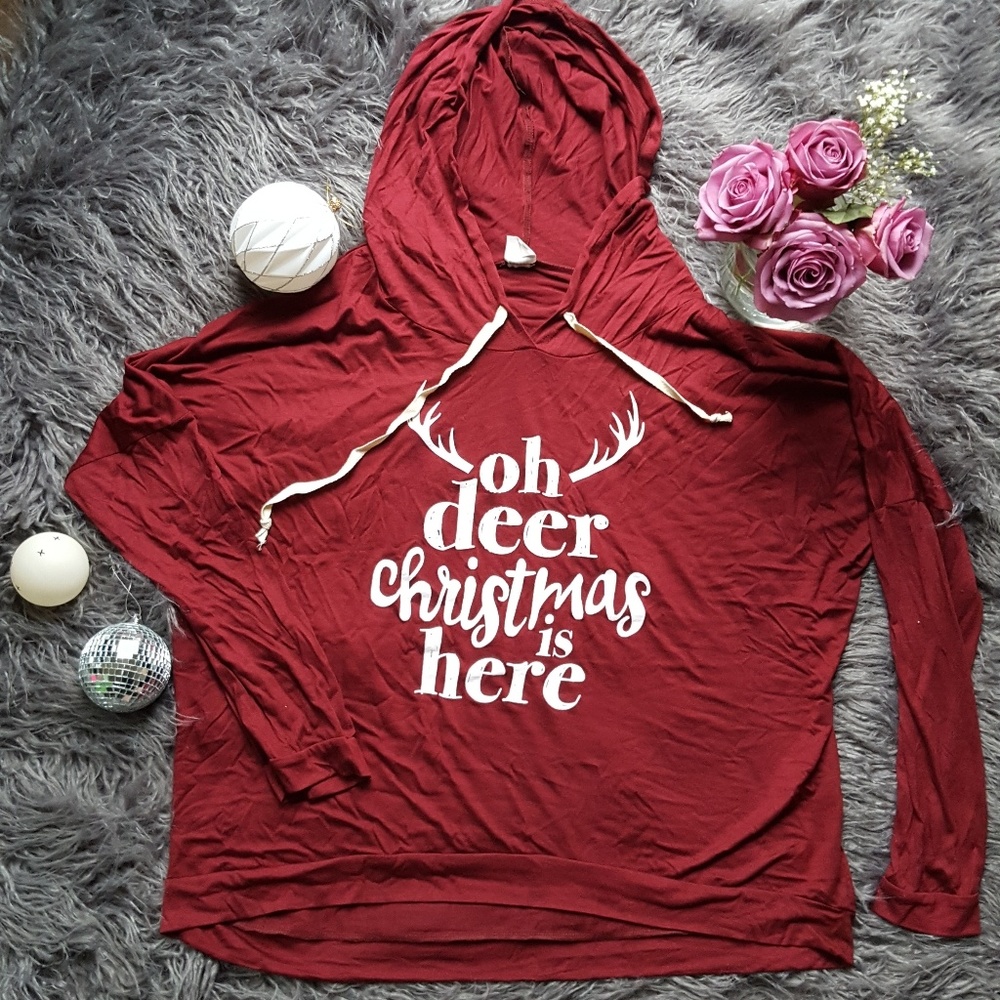 Plus-size Christmas hoodie