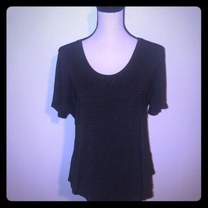 Old Navy black stripe tee size L