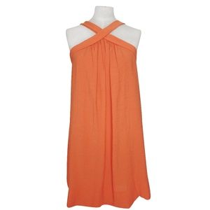 BCBGMAZASRIA - Cross Strap Orange Dress