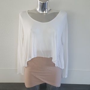 White Flowy Melville Long Sleeve