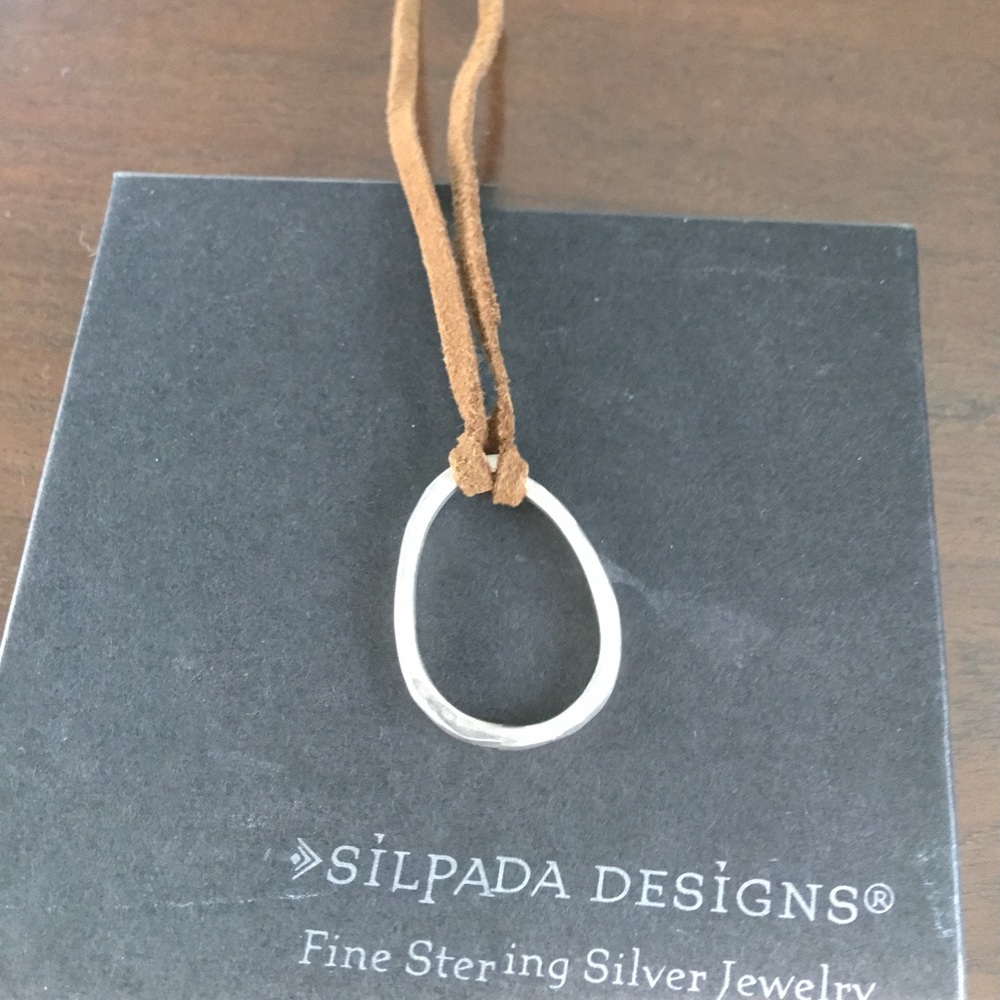 Silpada Silver (.925) and Leather Necklace