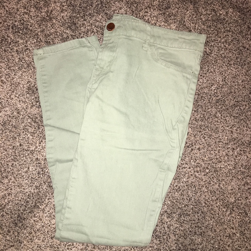 Olive Skin Tight Legging Jeans