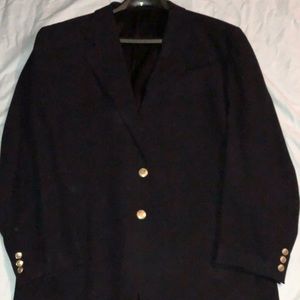 Fendi Blazer 100 percent virgin wool navy blue.