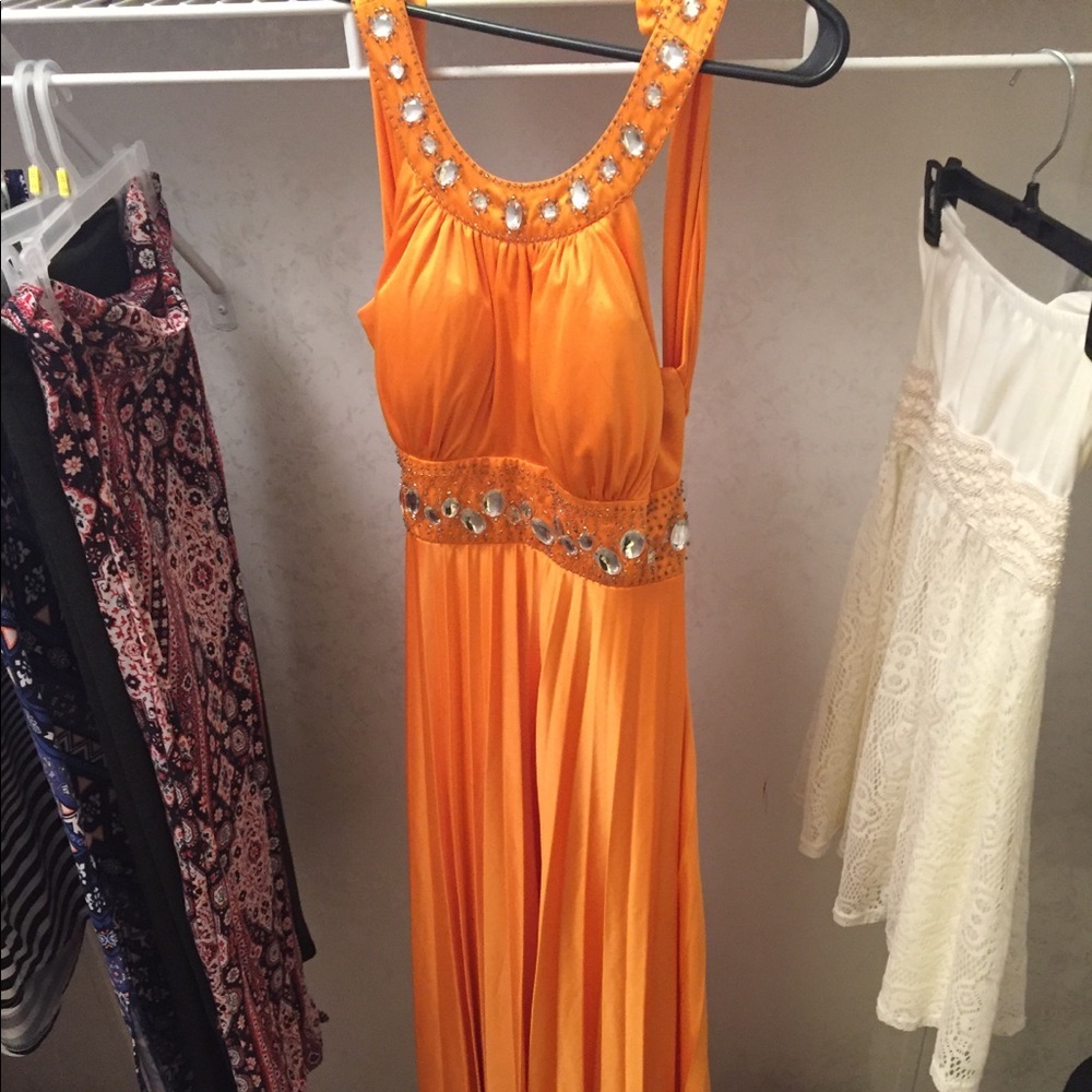 Beautiful Orange Prom Dress