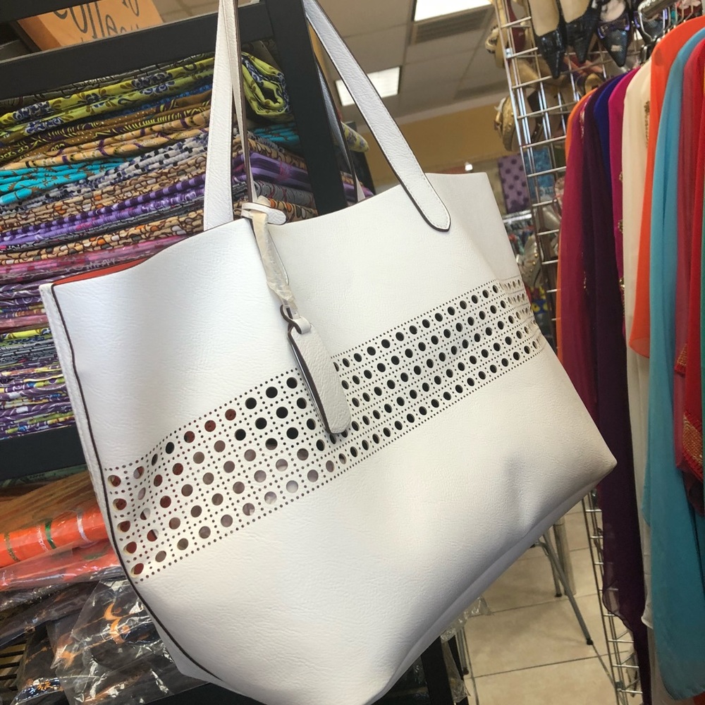White purse