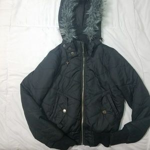 Be Cool Faux Fur Hooded Jacket