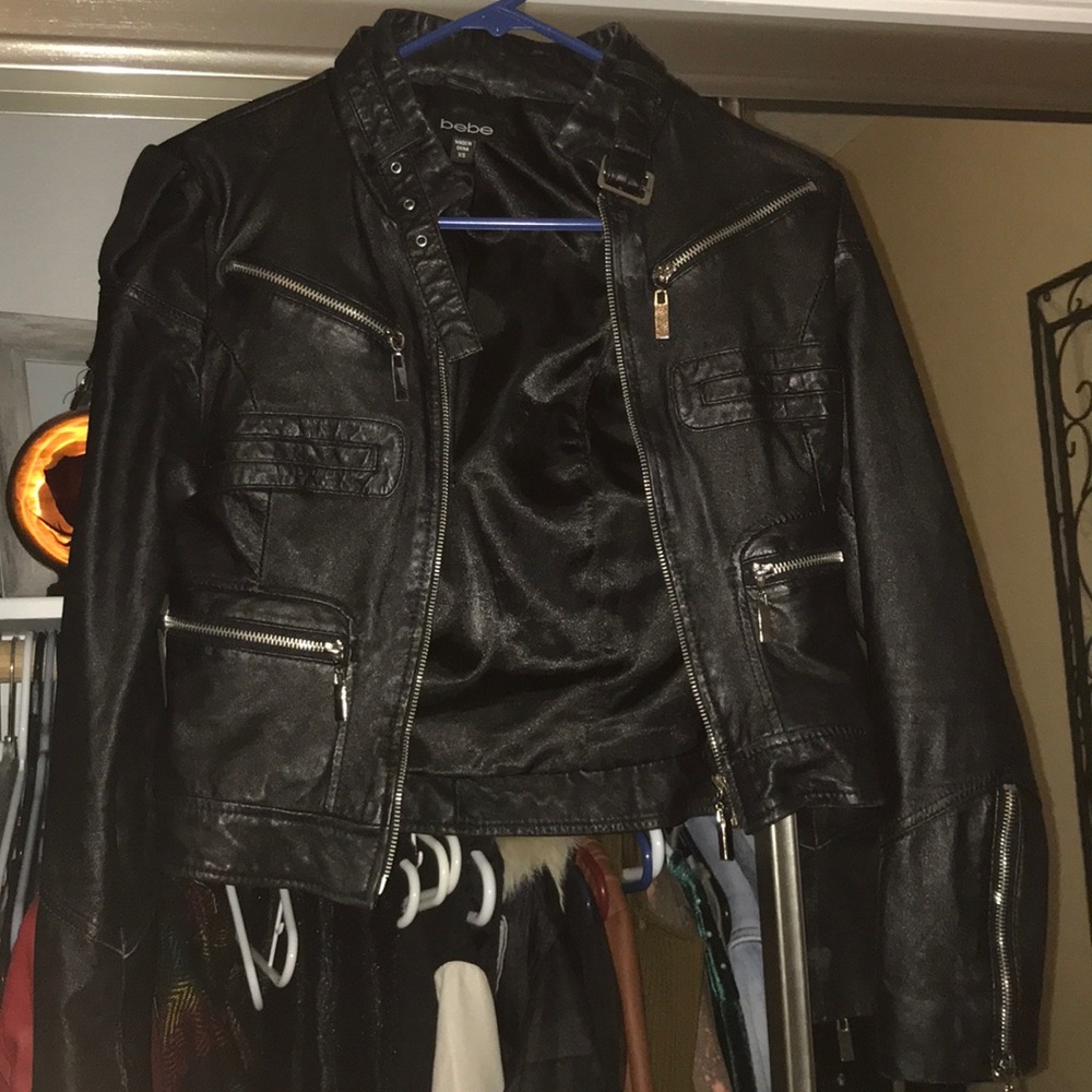 100% leather Bebe jacket