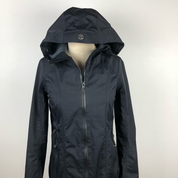 lululemon black rain jacket