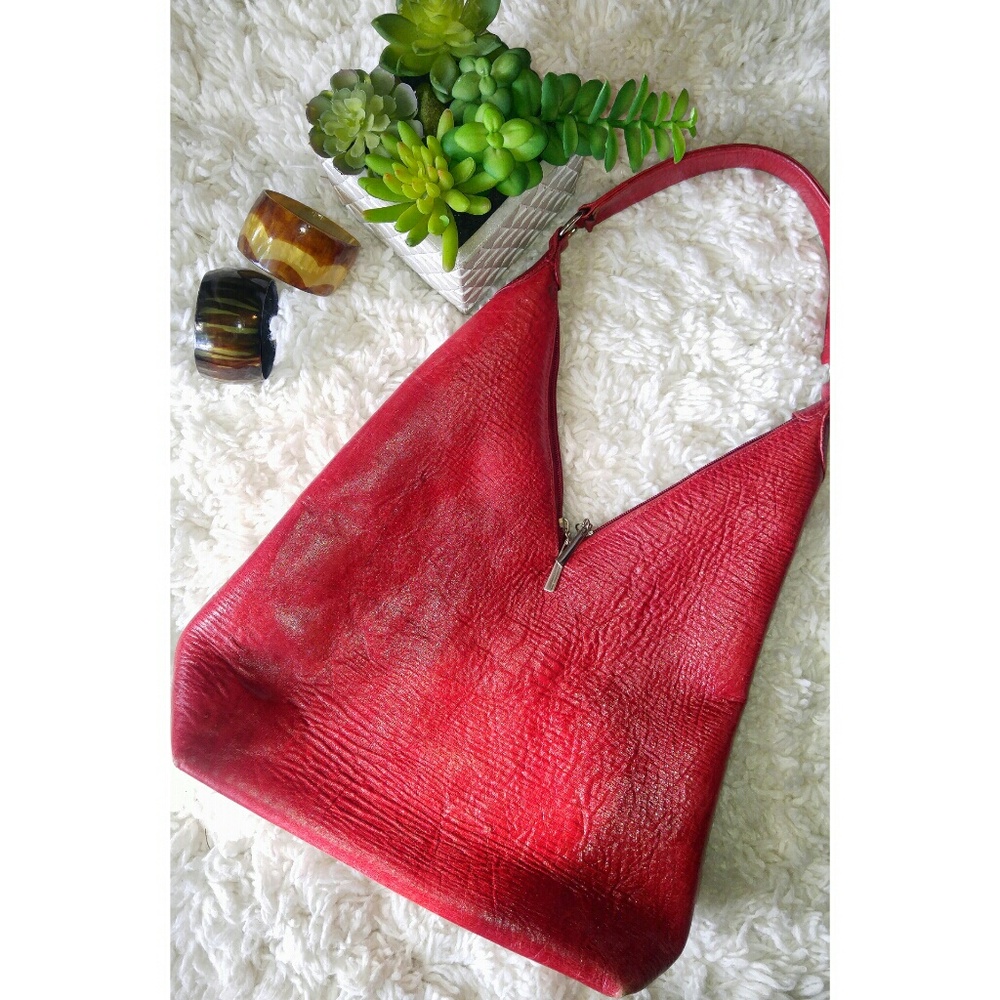 ✈️ African real leather purse