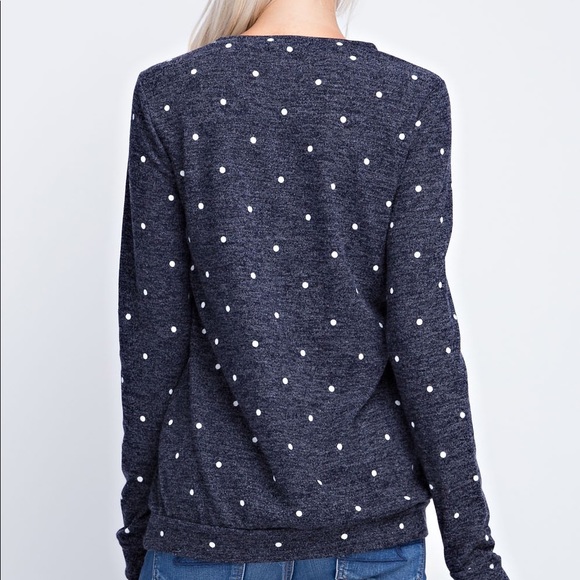 Gold Sequin Polka Dot Reindeer Sweater - Picture 4 of 6