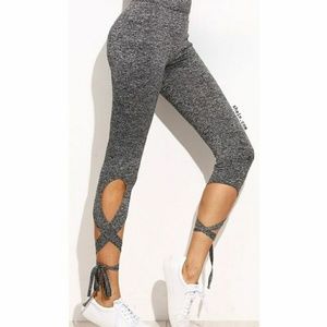 Gray VS Everyday Lace Tie Ballet Active leggings