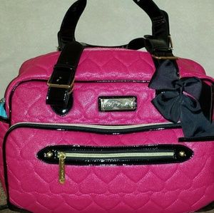 ISO Betsey Johnson Heart Quilted diaper/travel bag