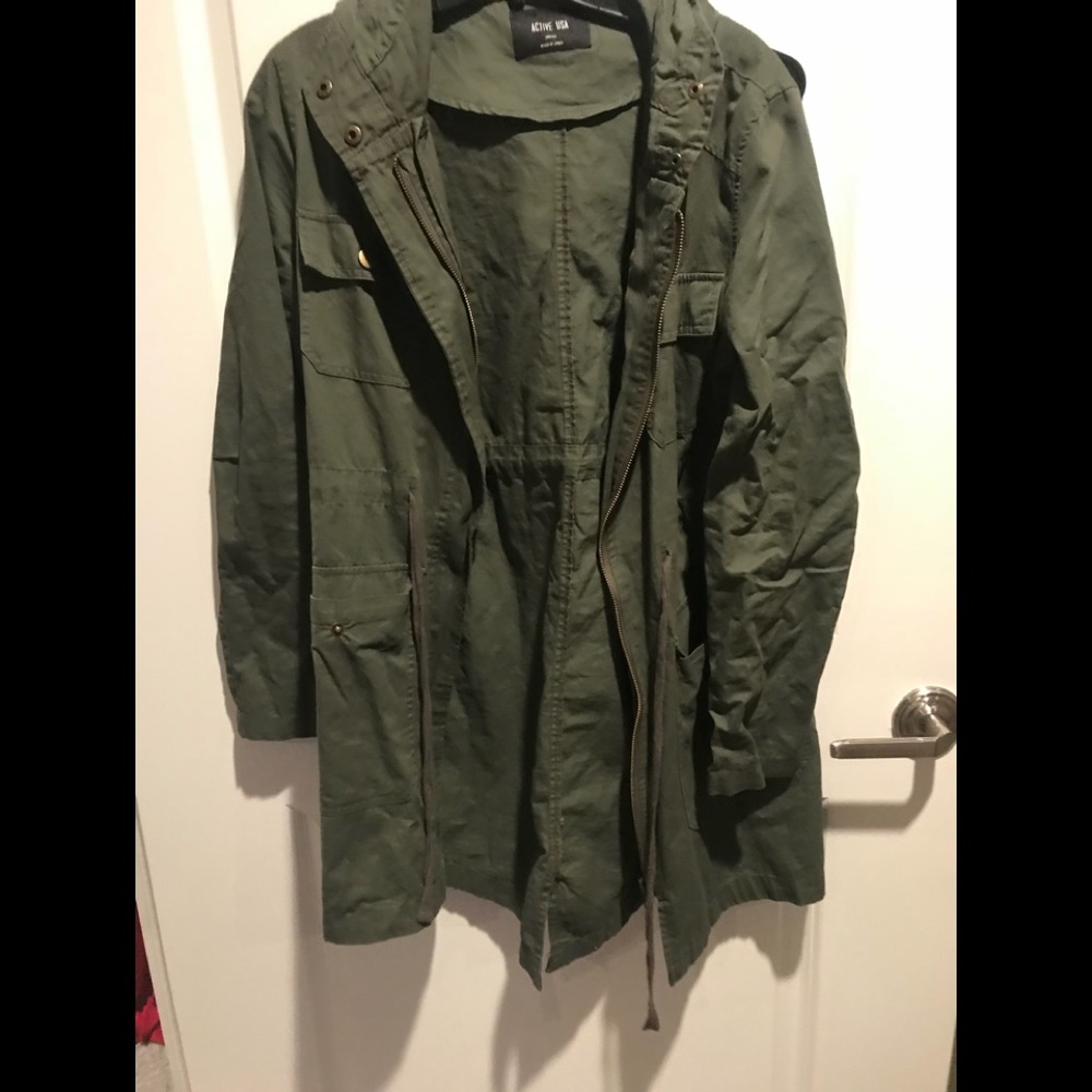 Green army jacket