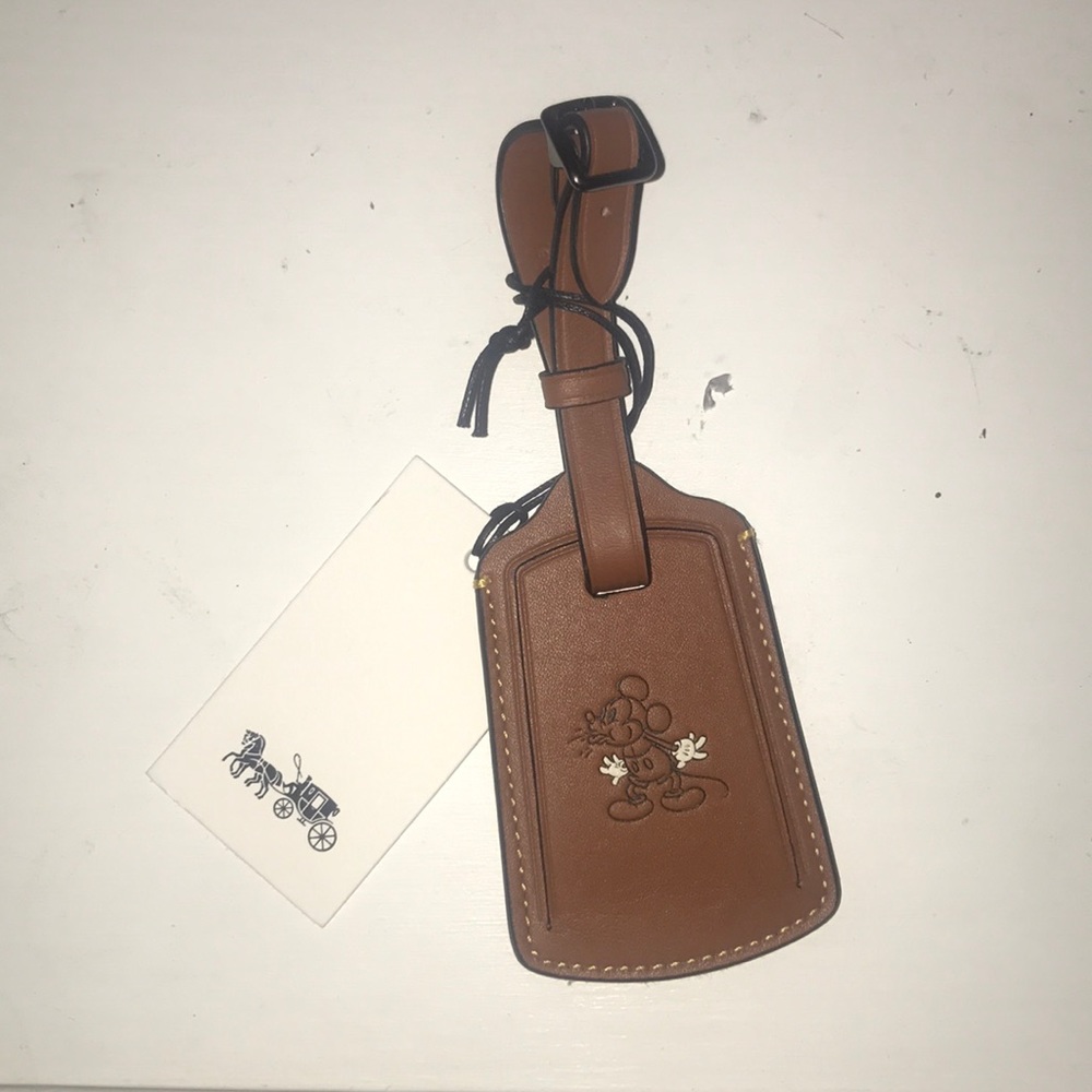 Disney x COACH Mickey Mouse Luggage tag