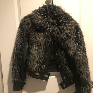 Rachel Zoe trendy fur coat