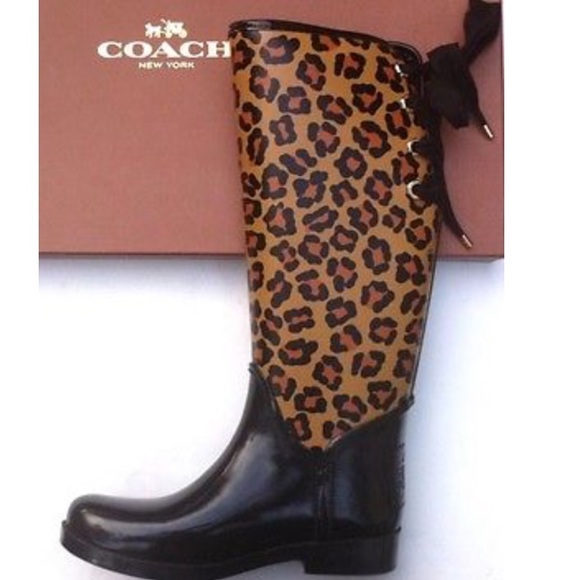 🆕 Coach Tristee' Waterproof Rain Boot (Women) - Picture 2 of 8