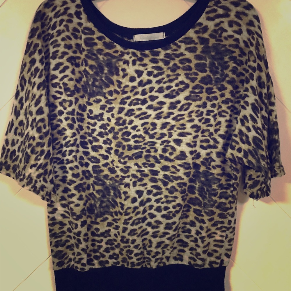 Charlotte Russe Leopard Sweater Shirt