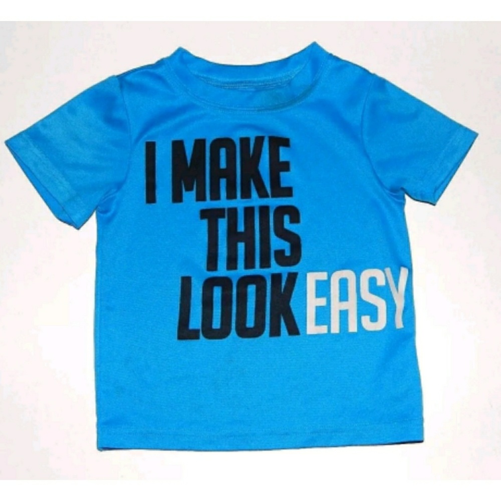 Carters Boys 2T Graphic Tee Style Top Shirt Blue