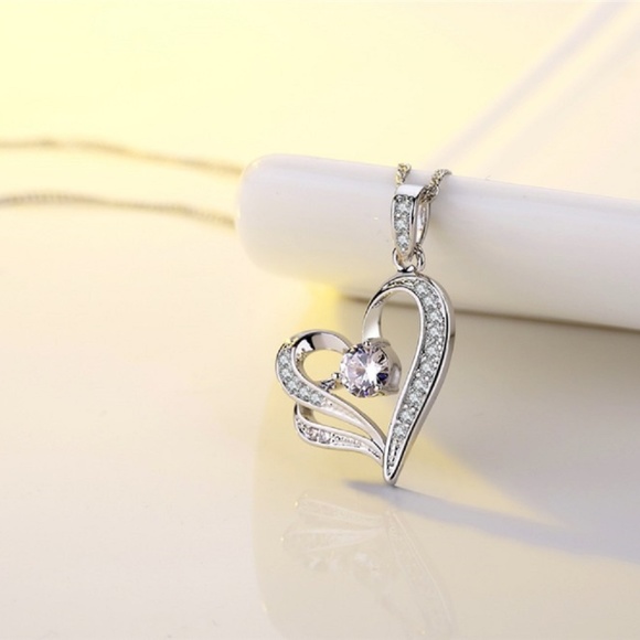 ❤️4 for $20 Sale❤️CZ Hearts necklace❤️❤️ - Picture 3 of 4