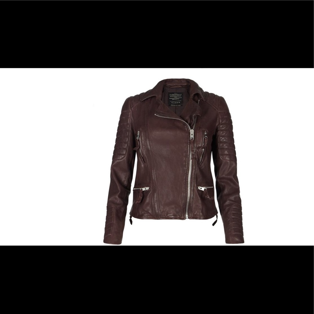 All saints oxblood leather jacket.Great condition! - Picture 5 of 5