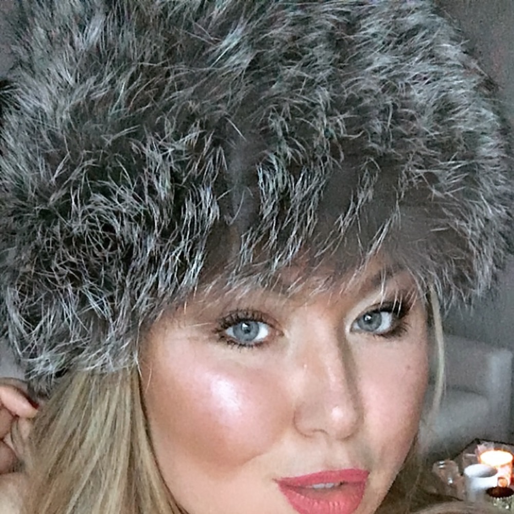 Real Silver fox stretch hat amazing quality