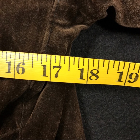 Vintage Brown Velvet Jacket Orange Lining Buttons - Picture 8 of 8