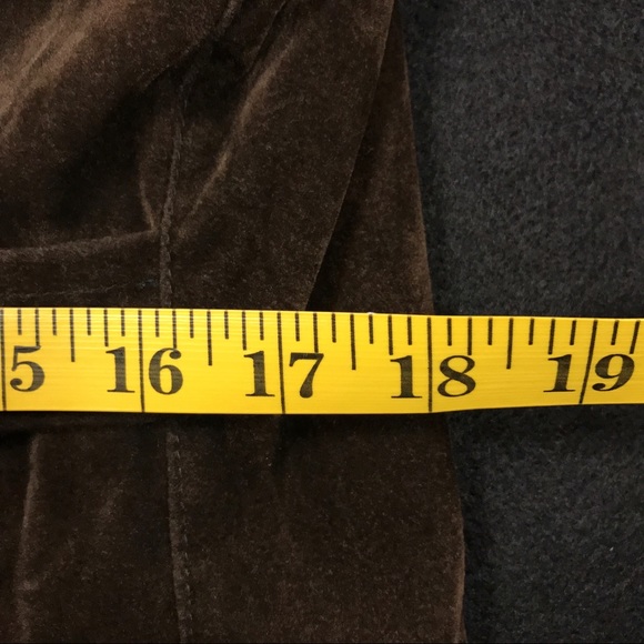 Vintage Brown Velvet Jacket Orange Lining Buttons - Picture 7 of 8