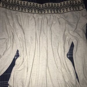 Off the shoulder - Salt & pepper print